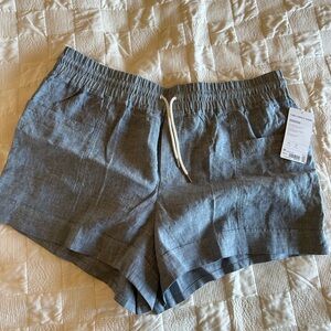 NWT Athleta Chambray Linen Shorts